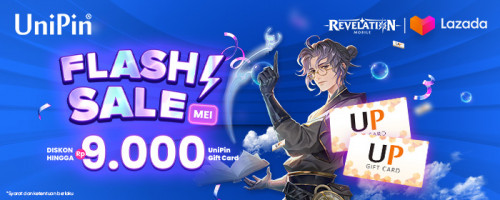 Flash Sale Mei Promo Diskon Rp 9.000 Voucher UniPin di Lazada